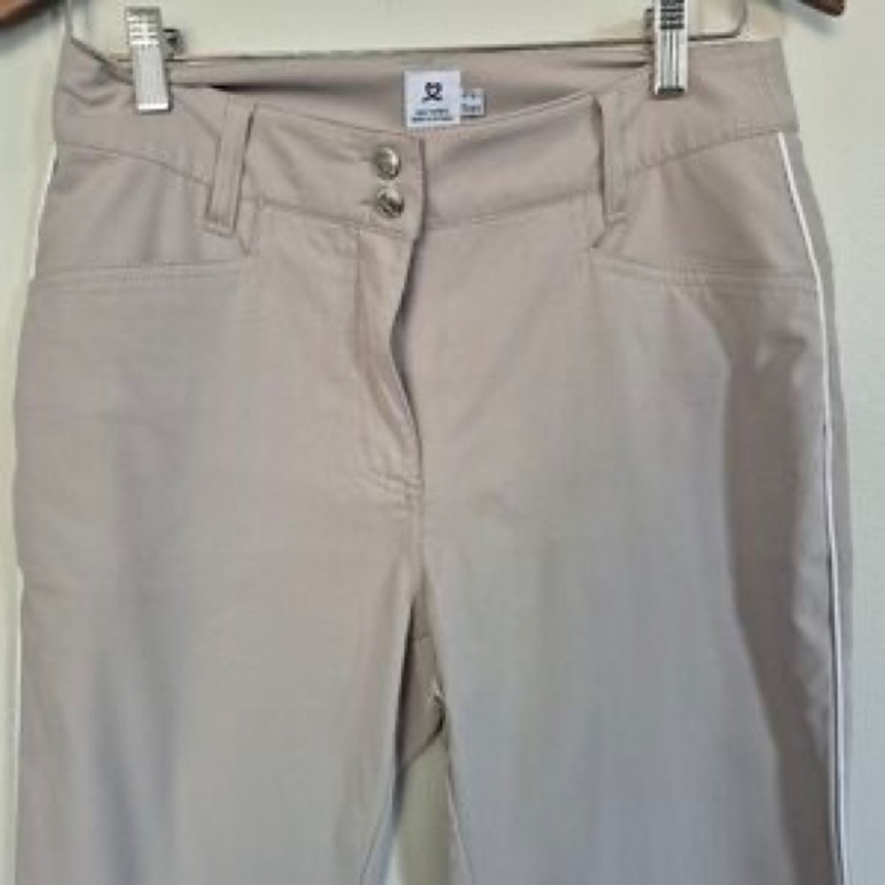 Lilly Pulitzer Beige Straight-Leg Pants - Picture 3 of 8